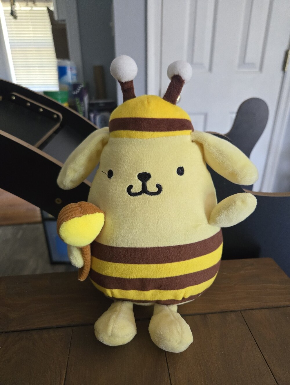 Sanrio Pompompurin Kawaii Plush Dressed As Bumble Bee